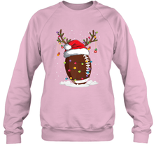 NFL Christmas Football Reindeer Funny Santa Hat Xmas Kids Gift Crewneck Sweatshirt Crewneck Sweatshirt - jonhlittlestore88