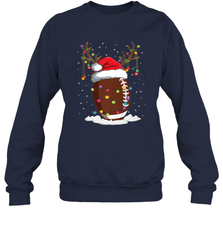 NFL Christmas Football Reindeer Funny Santa Hat Xmas Kids Gift Crewneck Sweatshirt Crewneck Sweatshirt - jonhlittlestore88