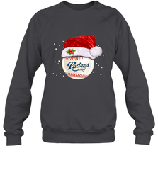 San Diego Padres Baseball Ball Christmas Santa Hat Xmas Sport Funny Snow Crewneck Sweatshirt Crewneck Sweatshirt - jonhlittlestore88