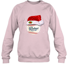 San Diego Padres Baseball Ball Christmas Santa Hat Xmas Sport Funny Snow Crewneck Sweatshirt Crewneck Sweatshirt - jonhlittlestore88