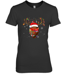 NFL Santa Hat American Football Reindeer Christmas Funny Sport Women's Premium T-Shirt