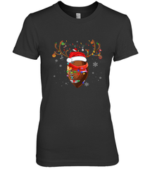 NFL Santa Hat American Football Reindeer Christmas Funny Sport Women's Premium T-Shirt Women's Premium T-Shirt - jonhlittlestore88