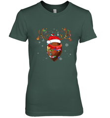 NFL Santa Hat American Football Reindeer Christmas Funny Sport Women's Premium T-Shirt Women's Premium T-Shirt - jonhlittlestore88