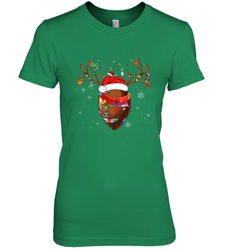 NFL Santa Hat American Football Reindeer Christmas Funny Sport Women's Premium T-Shirt