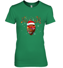 NFL Santa Hat American Football Reindeer Christmas Funny Sport Women's Premium T-Shirt Women's Premium T-Shirt - jonhlittlestore88