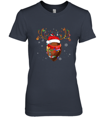 NFL Santa Hat American Football Reindeer Christmas Funny Sport Women's Premium T-Shirt Women's Premium T-Shirt - jonhlittlestore88
