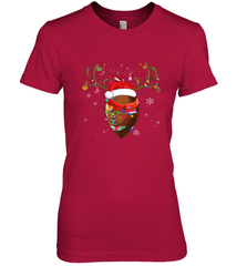 NFL Santa Hat American Football Reindeer Christmas Funny Sport Women's Premium T-Shirt Women's Premium T-Shirt - jonhlittlestore88