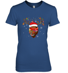 NFL Santa Hat American Football Reindeer Christmas Funny Sport Women's Premium T-Shirt Women's Premium T-Shirt - jonhlittlestore88