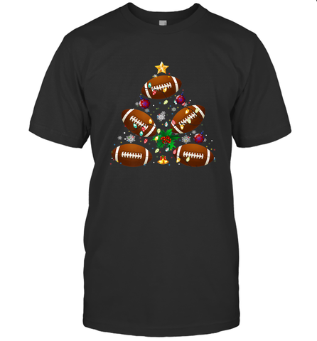 NFL Christmas Pajama Football Christmas Ornaments Tree Xmas Gift Men's T-Shirt Men's T-Shirt / Black / S Men's T-Shirt - jonhlittlestore88