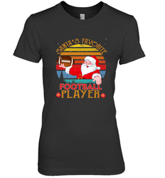 NFL Santa Favorite Football Player Funny Christmas Funny Women's Premium T-Shirt