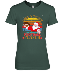 NFL Santa Favorite Football Player Funny Christmas Funny Women's Premium T-Shirt Women's Premium T-Shirt - jonhlittlestore88