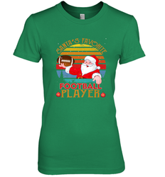 NFL Santa Favorite Football Player Funny Christmas Funny Women's Premium T-Shirt