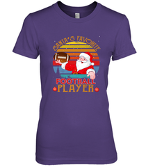 NFL Santa Favorite Football Player Funny Christmas Funny Women's Premium T-Shirt Women's Premium T-Shirt - jonhlittlestore88