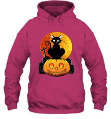 Happy Halloween Spooky Pumpkins Black Cat For Women Hooded Sweatshirt Hooded Sweatshirt - jonhlittlestore88