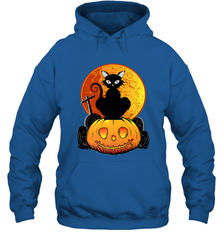 Happy Halloween Spooky Pumpkins Black Cat For Women Hooded Sweatshirt Hooded Sweatshirt - jonhlittlestore88