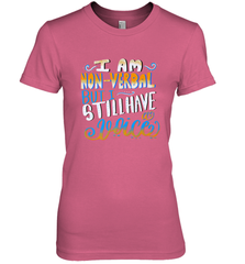 Special Needs NonVerbal Autism Awesome Women's Premium T-Shirt Women's Premium T-Shirt - jonhlittlestore88