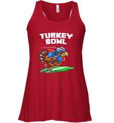 Cool Turkey Bowl _ Funny Thanksgiving Football Player Gift Women's Racerback Tank Women's Racerback Tank - jonhlittlestore88