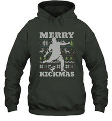NFL Football SportsTeam Kicker Kickmas Funny Ugly Christmas Xmas Hooded Sweatshirt Hooded Sweatshirt - jonhlittlestore88