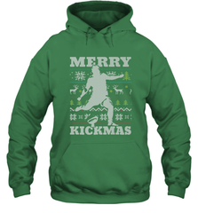 NFL Football SportsTeam Kicker Kickmas Funny Ugly Christmas Xmas Hooded Sweatshirt Hooded Sweatshirt - jonhlittlestore88