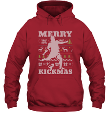 NFL Football SportsTeam Kicker Kickmas Funny Ugly Christmas Xmas Hooded Sweatshirt Hooded Sweatshirt - jonhlittlestore88