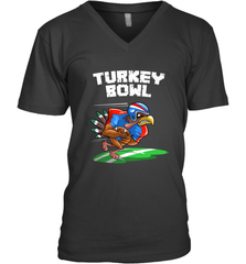 Cool Turkey Bowl _ Funny Thanksgiving Football Player Gift Men's V-Neck Men's V-Neck - jonhlittlestore88