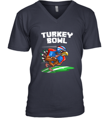 Cool Turkey Bowl _ Funny Thanksgiving Football Player Gift Men's V-Neck Men's V-Neck - jonhlittlestore88