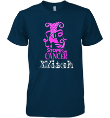 Stomp On Cancer Witch High Heel Breast Cancer Halloween Men's Premium T-Shirt Men's Premium T-Shirt - jonhlittlestore88