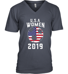 USA United States Women 2019 Soccer US Futbol Men's V-Neck Men's V-Neck - jonhlittlestore88