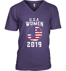 USA United States Women 2019 Soccer US Futbol Men's V-Neck Men's V-Neck - jonhlittlestore88