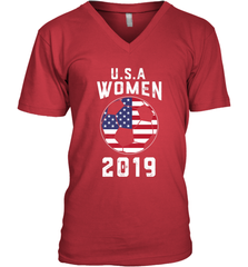 USA United States Women 2019 Soccer US Futbol Men's V-Neck Men's V-Neck - jonhlittlestore88