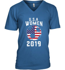 USA United States Women 2019 Soccer US Futbol Men's V-Neck Men's V-Neck - jonhlittlestore88