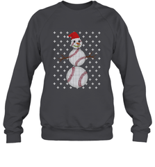 UGLY CHRISTMAS Baseball Snowman Holiday Santa Funny Men Gift Crewneck Sweatshirt Crewneck Sweatshirt - jonhlittlestore88