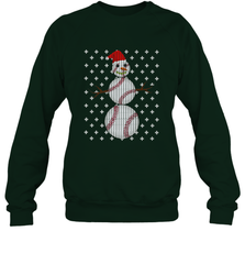 UGLY CHRISTMAS Baseball Snowman Holiday Santa Funny Men Gift Crewneck Sweatshirt Crewneck Sweatshirt - jonhlittlestore88