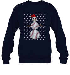 UGLY CHRISTMAS Baseball Snowman Holiday Santa Funny Men Gift Crewneck Sweatshirt Crewneck Sweatshirt - jonhlittlestore88