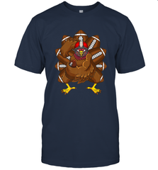 Cool Turkey Football Feathers Funny Thanksgiving Sports Men's T-Shirt Men's T-Shirt - jonhlittlestore88