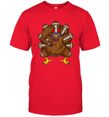 Cool Turkey Football Feathers Funny Thanksgiving Sports Men's T-Shirt Men's T-Shirt - jonhlittlestore88
