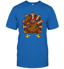 Cool Turkey Football Feathers Funny Thanksgiving Sports Men's T-Shirt Men's T-Shirt - jonhlittlestore88