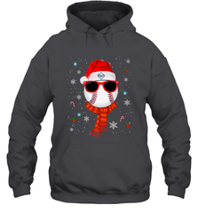 Tampa Bay Rays LogoChristmas Baseball Player Glasses Santa Hat Pajama Gift Hooded Sweatshirt Hooded Sweatshirt - jonhlittlestore88