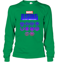 Marvel Rising Secret Warriors Hero Emblem Logo Long Sleeve T-Shirt Long Sleeve T-Shirt - jonhlittlestore88