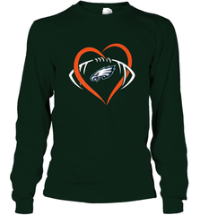 NFL Philadelphia Eagles Heart Love Football Long Sleeve T-Shirt Long Sleeve T-Shirt - jonhlittlestore88