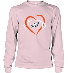 NFL Philadelphia Eagles Heart Love Football Long Sleeve T-Shirt Long Sleeve T-Shirt - jonhlittlestore88