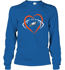 NFL Philadelphia Eagles Heart Love Football Long Sleeve T-Shirt Long Sleeve T-Shirt - jonhlittlestore88