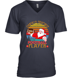 NFL Santa Favorite Football Player Funny Christmas Funny Men's V-Neck