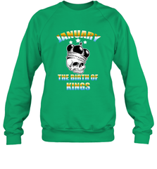 Kings Are Born In January Birthday For Men Crewneck Sweatshirt Crewneck Sweatshirt - jonhlittlestore88