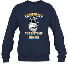 Kings Are Born In January Birthday For Men Crewneck Sweatshirt Crewneck Sweatshirt - jonhlittlestore88