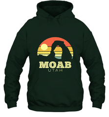 Moab Utah Vintage Sunset Arches Adventure Outdoors Hooded Sweatshirt Hooded Sweatshirt - jonhlittlestore88