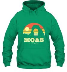 Moab Utah Vintage Sunset Arches Adventure Outdoors Hooded Sweatshirt Hooded Sweatshirt - jonhlittlestore88