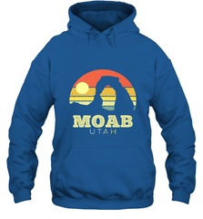 Moab Utah Vintage Sunset Arches Adventure Outdoors Hooded Sweatshirt Hooded Sweatshirt - jonhlittlestore88