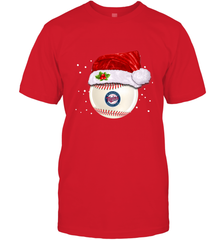 Minnesota Twins Logo Baseball Ball Christmas Santa Hat Xmas Sport Funny Snow Men's T-Shirt Men's T-Shirt - jonhlittlestore88