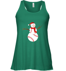 Snowman Baseball Christmas Women's Racerback Tank Women's Racerback Tank - jonhlittlestore88